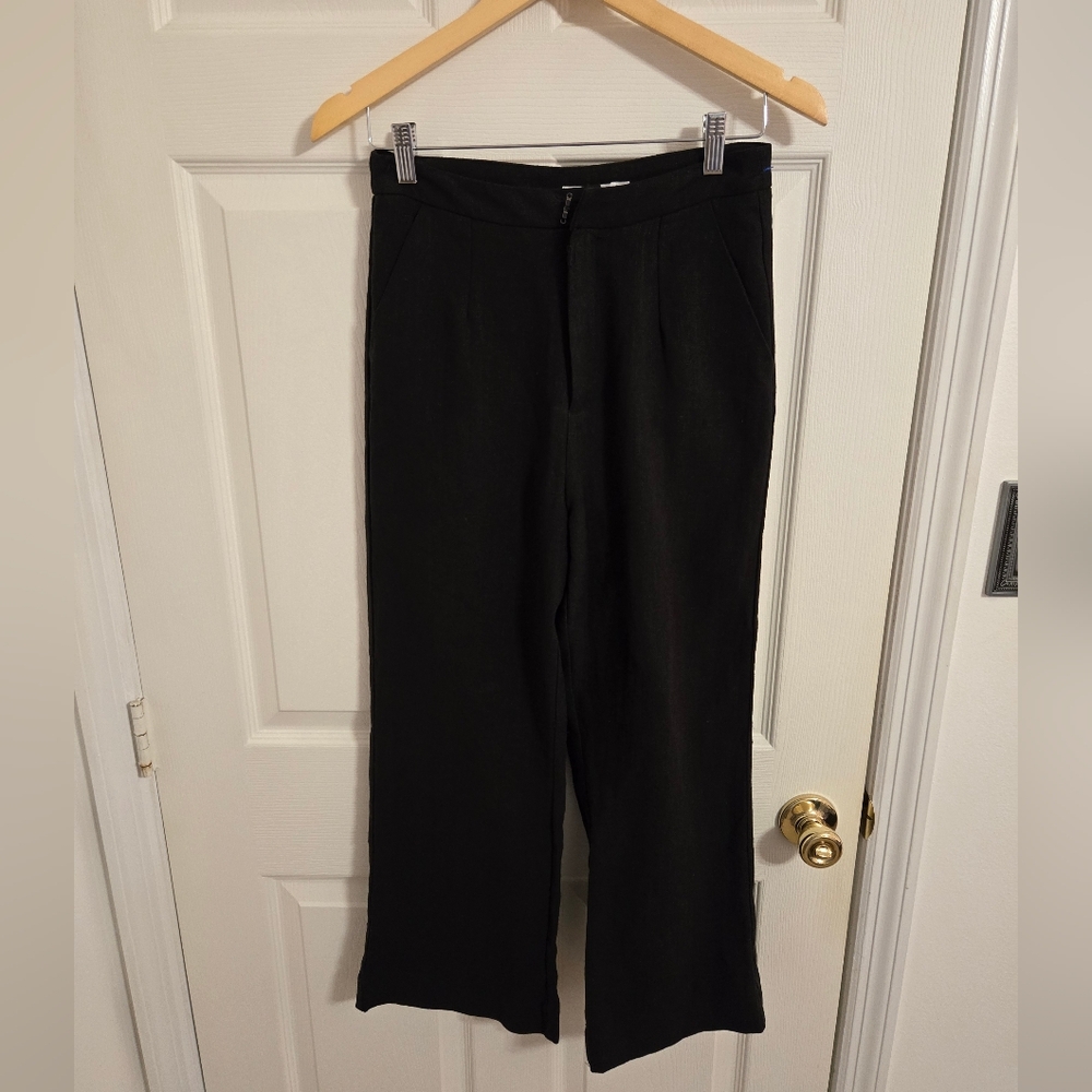 Mod Ref Women's Black Linen Pants The Nora Size Small NWT See Condition